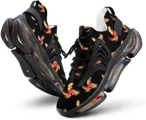 Cute Phoenix Men's Running Shoes Walking Sneakers Lightweight Breathable Shoes for Gym Hiking