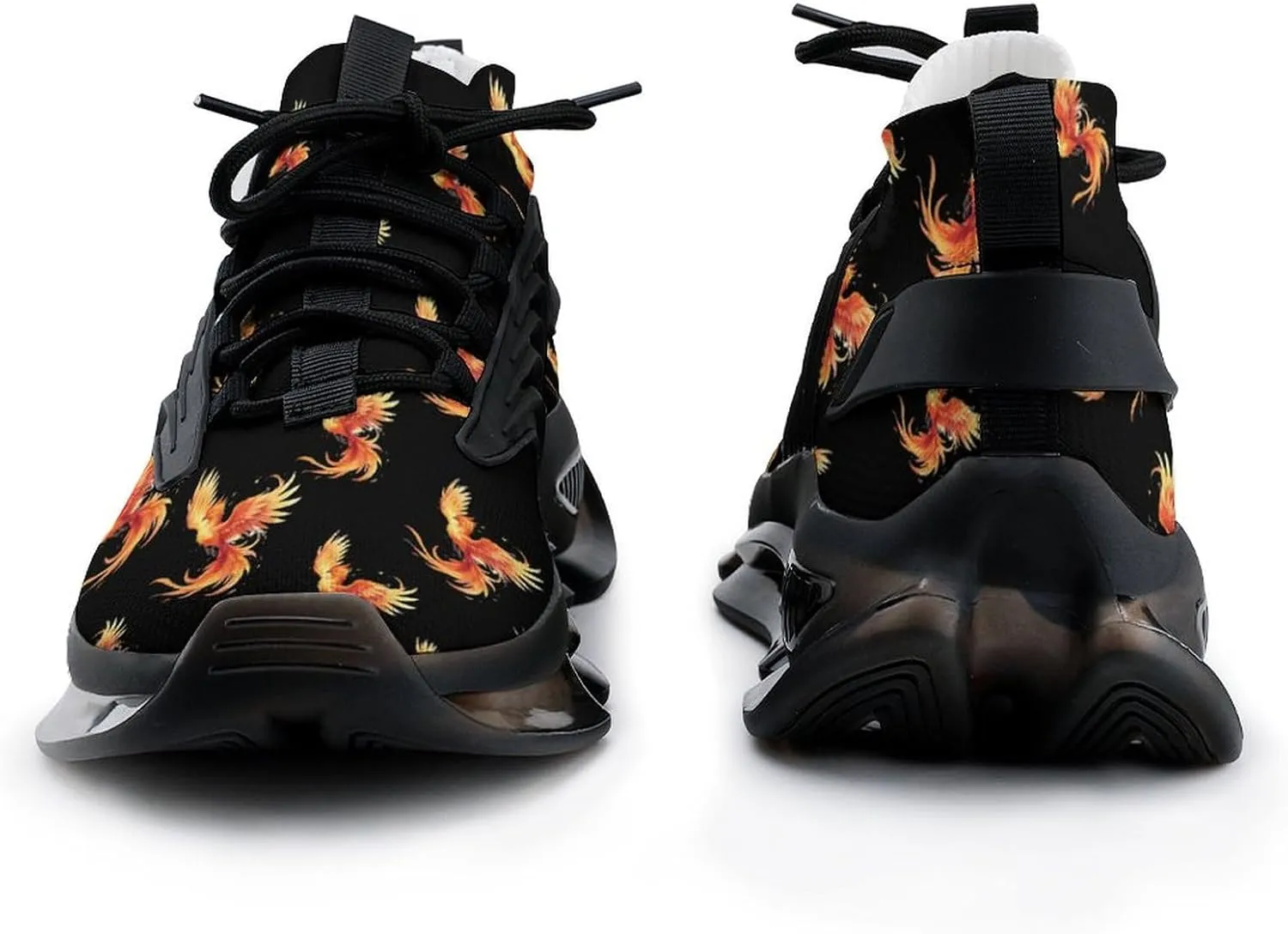 Cute Phoenix Men's Running Shoes Walking Sneakers Lightweight Breathable Shoes for Gym Hiking