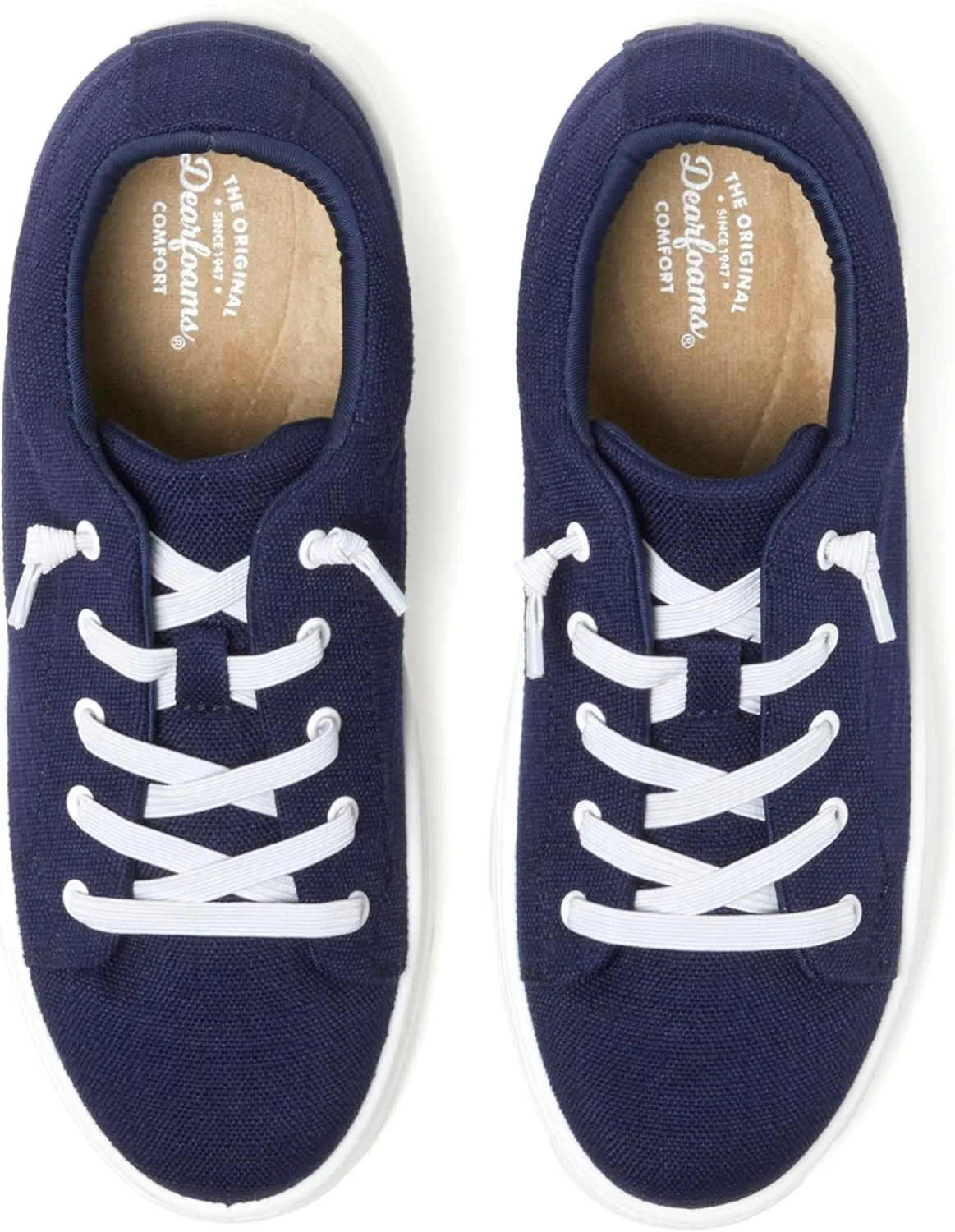 Dearfoams Women's Shoes-Mabel Lightweight Comfortable Easy Slip on Sneaker with Arch Support