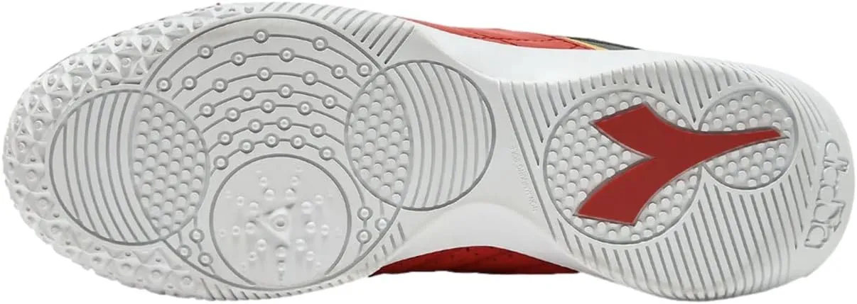 Diadora Brasil Sala Cup Men's Indoor Soccer Shoes - Soft Leather Interior, Breathable Mesh Exterior, Optimum Grip for Futsal