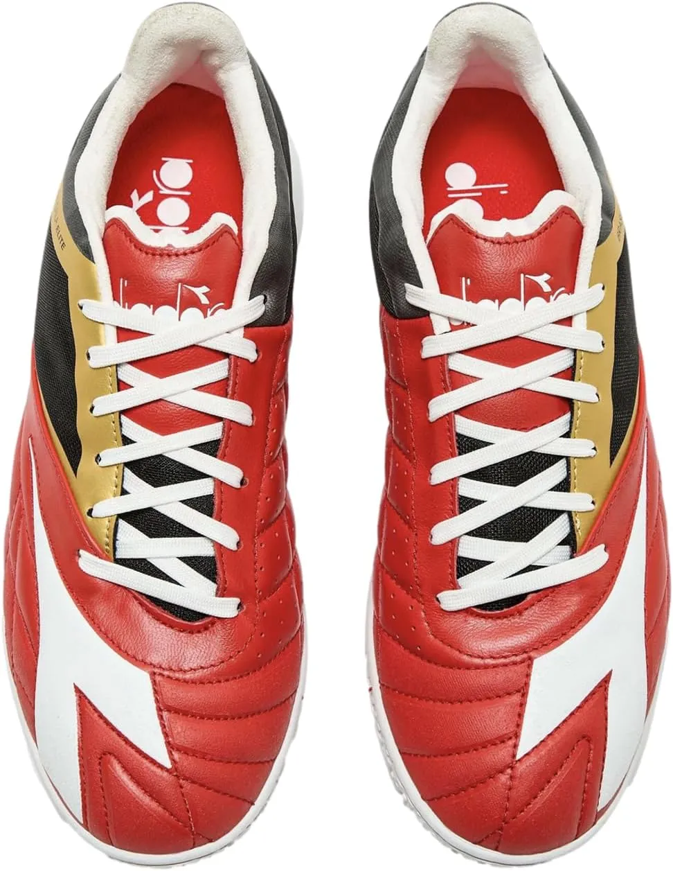 Diadora Brasil Sala Cup Men's Indoor Soccer Shoes - Soft Leather Interior, Breathable Mesh Exterior, Optimum Grip for Futsal