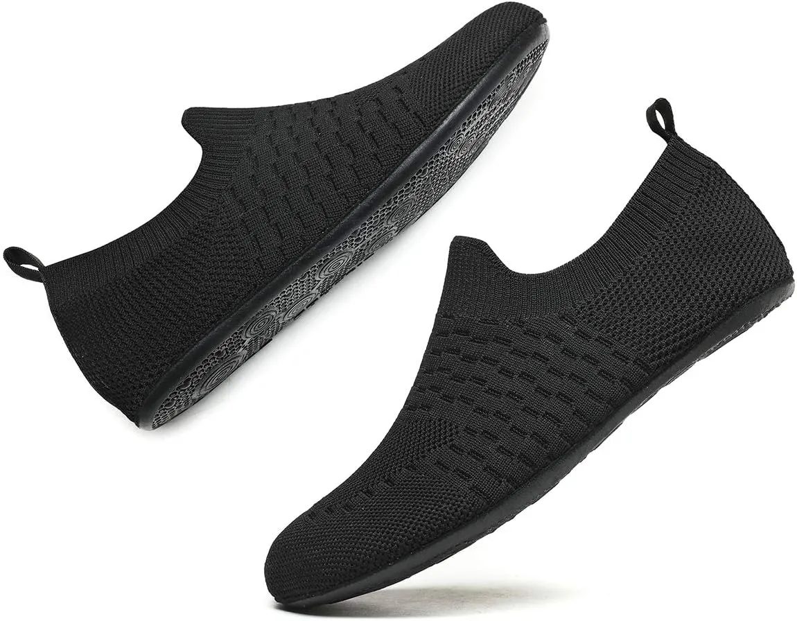ditont Non-Slip Indoor House Slippers Lightweight Comfortable Grip House Home Shoes for Men Women