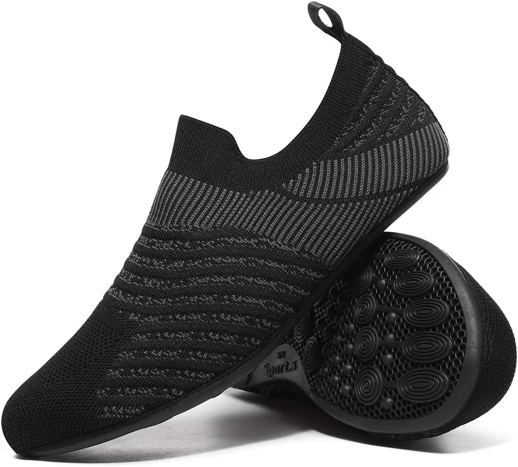ditont Non-Slip Indoor House Slippers Lightweight Comfortable Grip House Home Shoes for Men Women