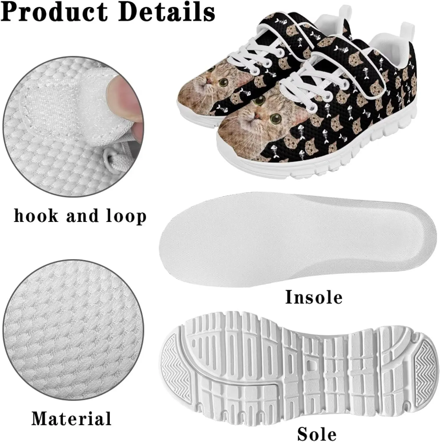 Doojoayie Athletic Shoes for Kids Girls for Active Kids Play Running Jogging Shoes