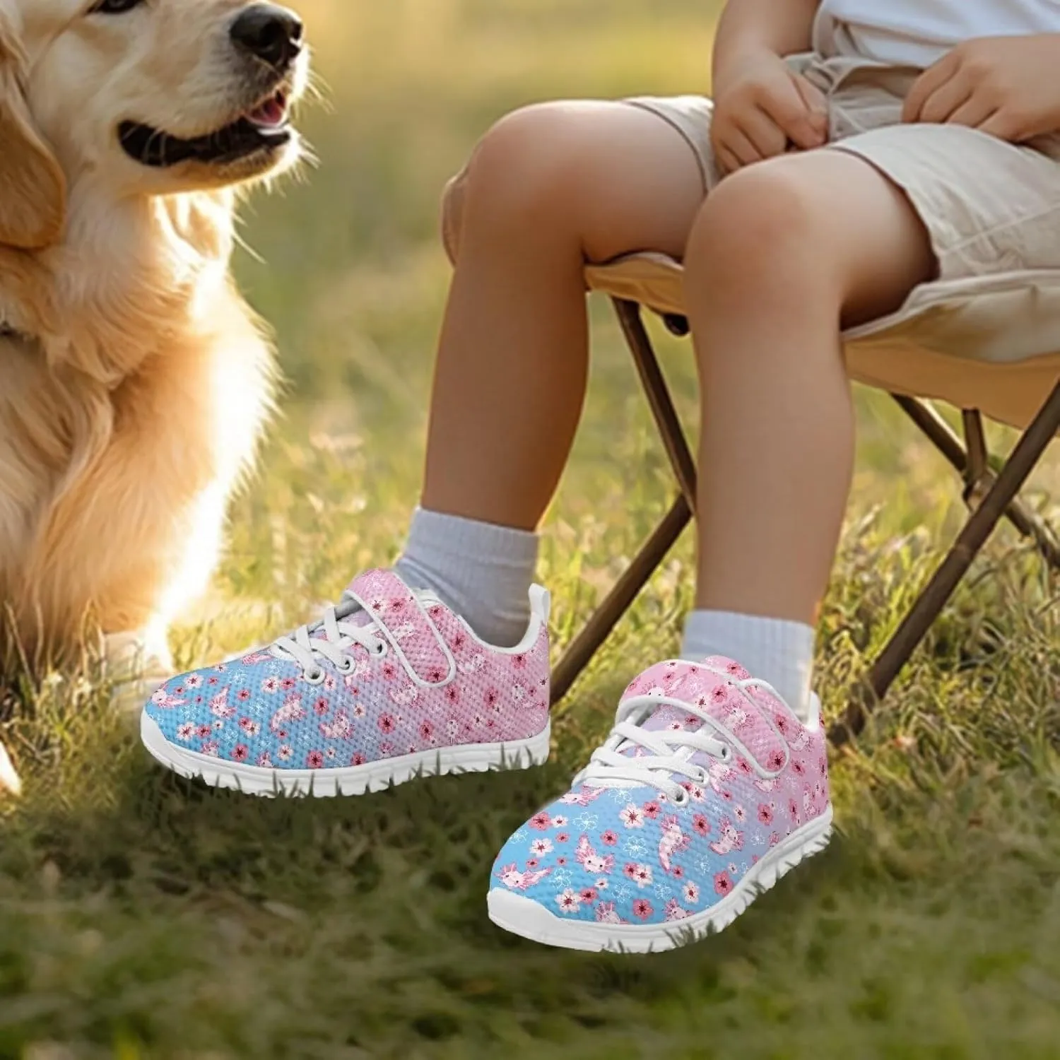 Doojoayie Athletic Shoes for Kids Girls for Active Kids Play Running Jogging Shoes