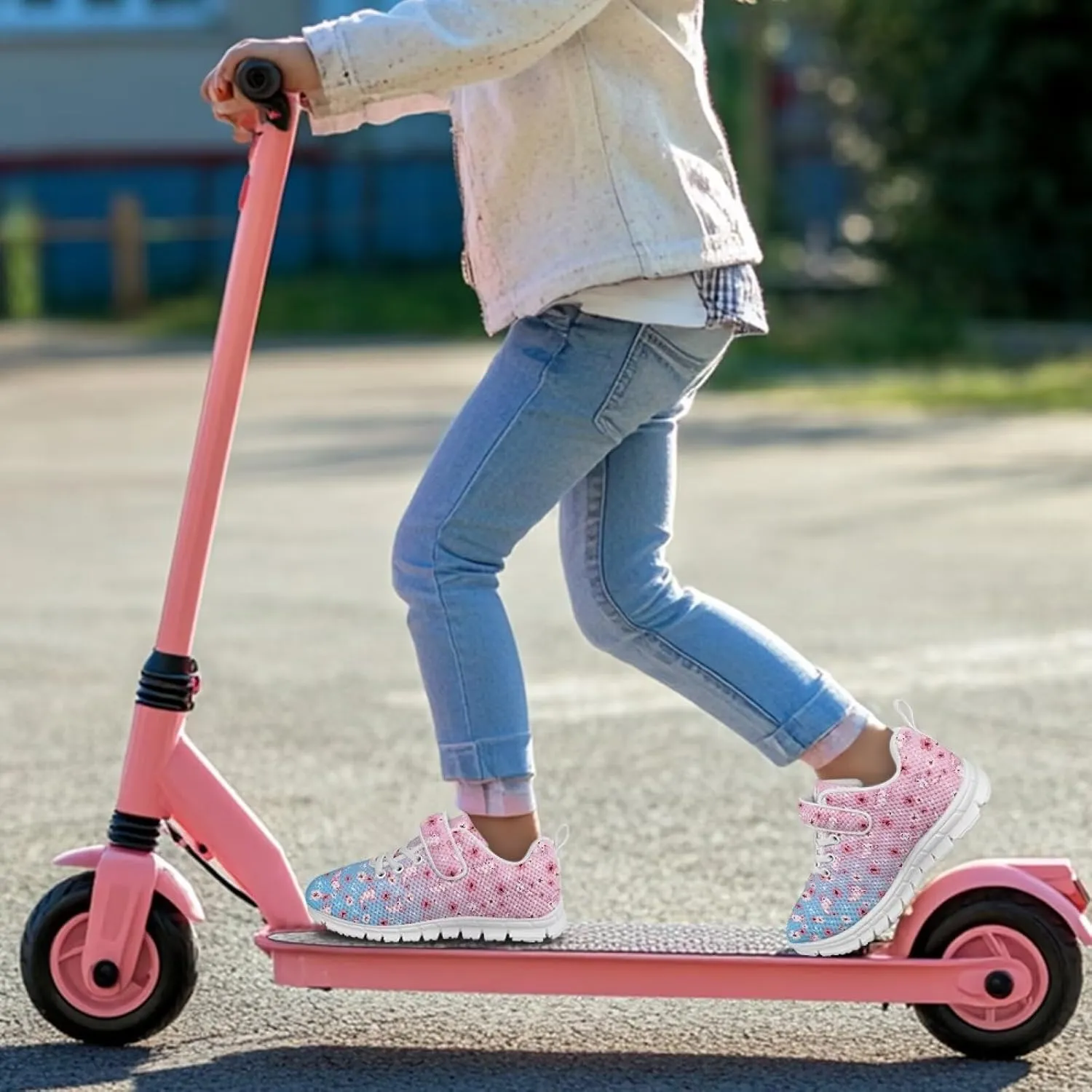 Doojoayie Athletic Shoes for Kids Girls for Active Kids Play Running Jogging Shoes