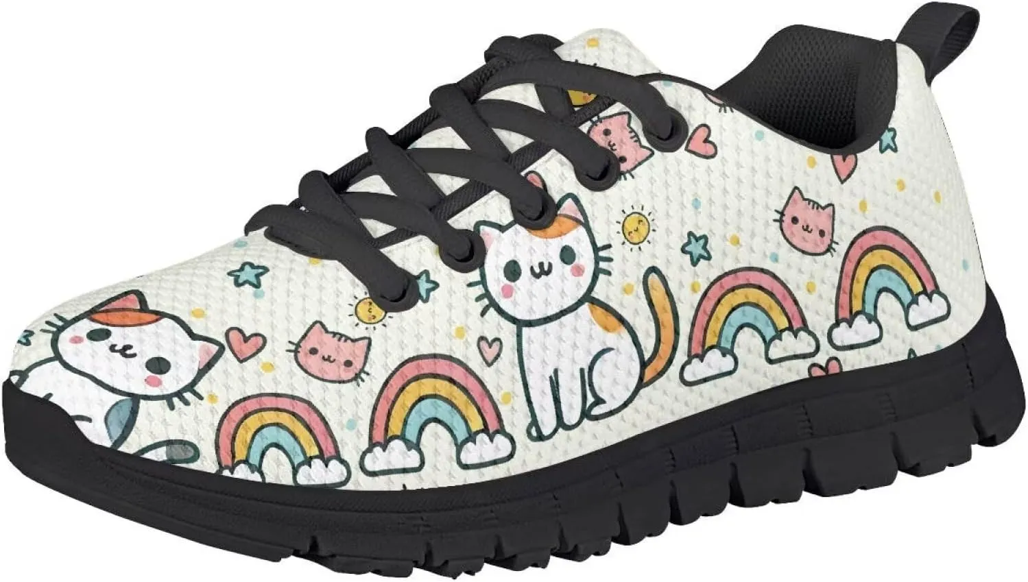 Doojoayie Cute Shoes for Girls Non-Slip Running Sneakers for Daily Causal