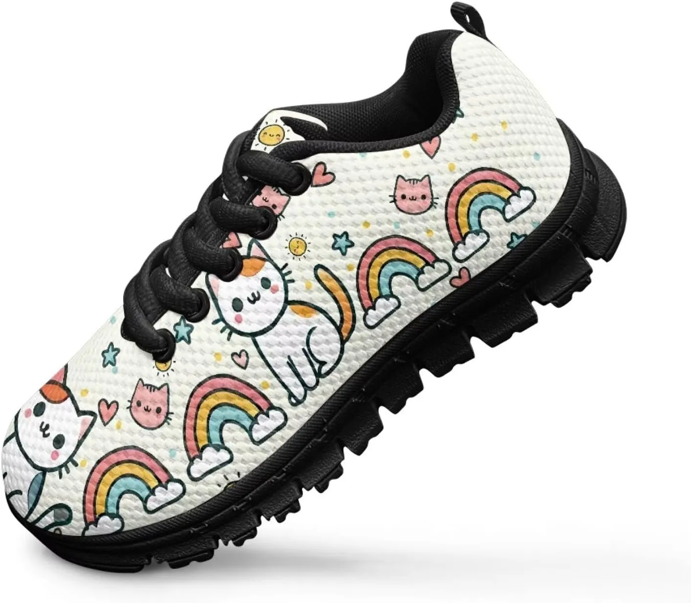 Doojoayie Cute Shoes for Girls Non-Slip Running Sneakers for Daily Causal