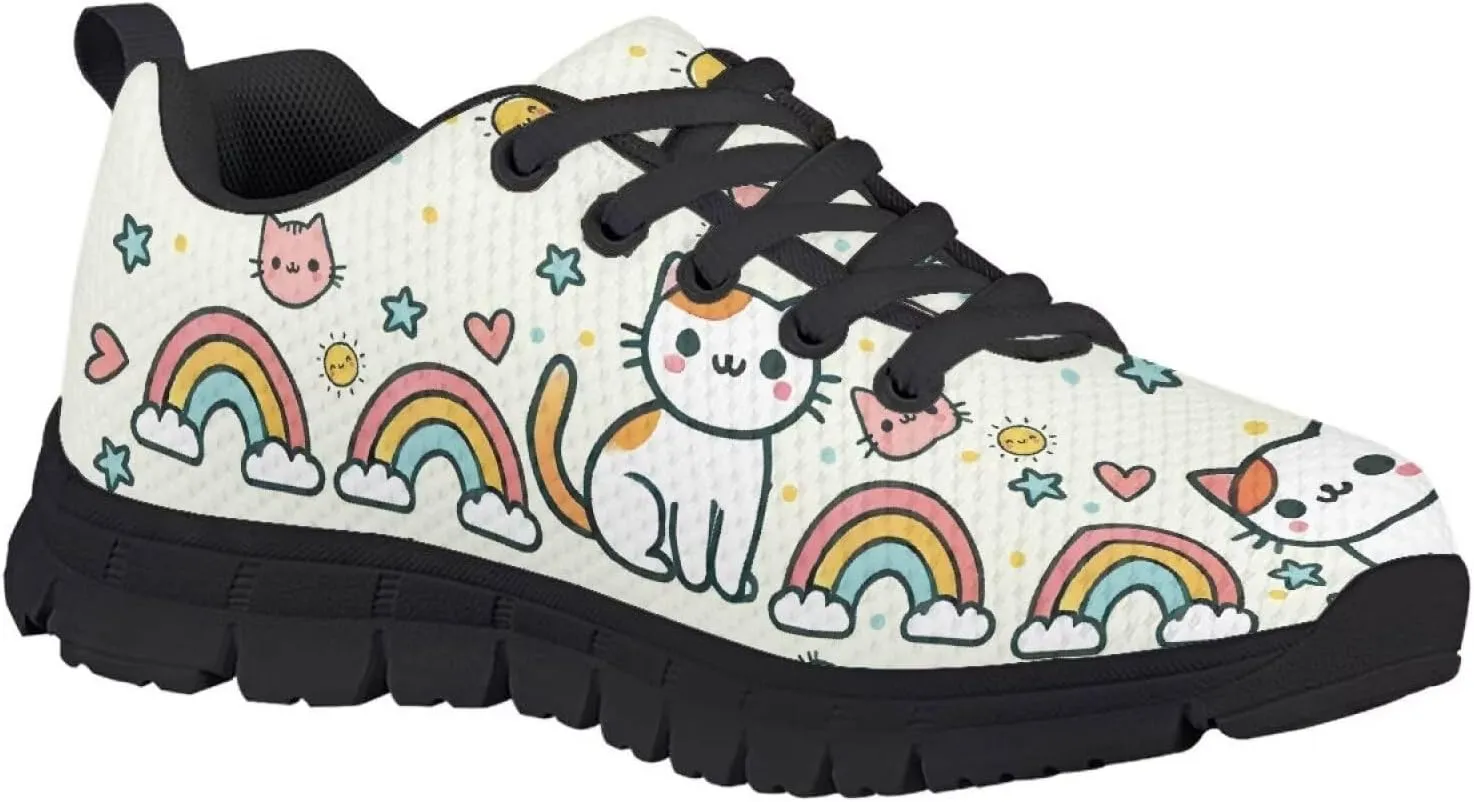 Doojoayie Cute Shoes for Girls Non-Slip Running Sneakers for Daily Causal