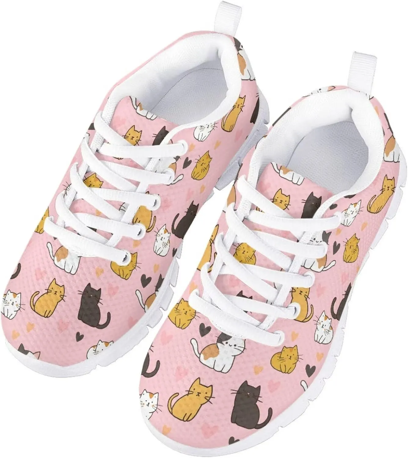 Doojoayie Little Girls Running Shoes Tennis Shoes for Kids School Casual Sneakers