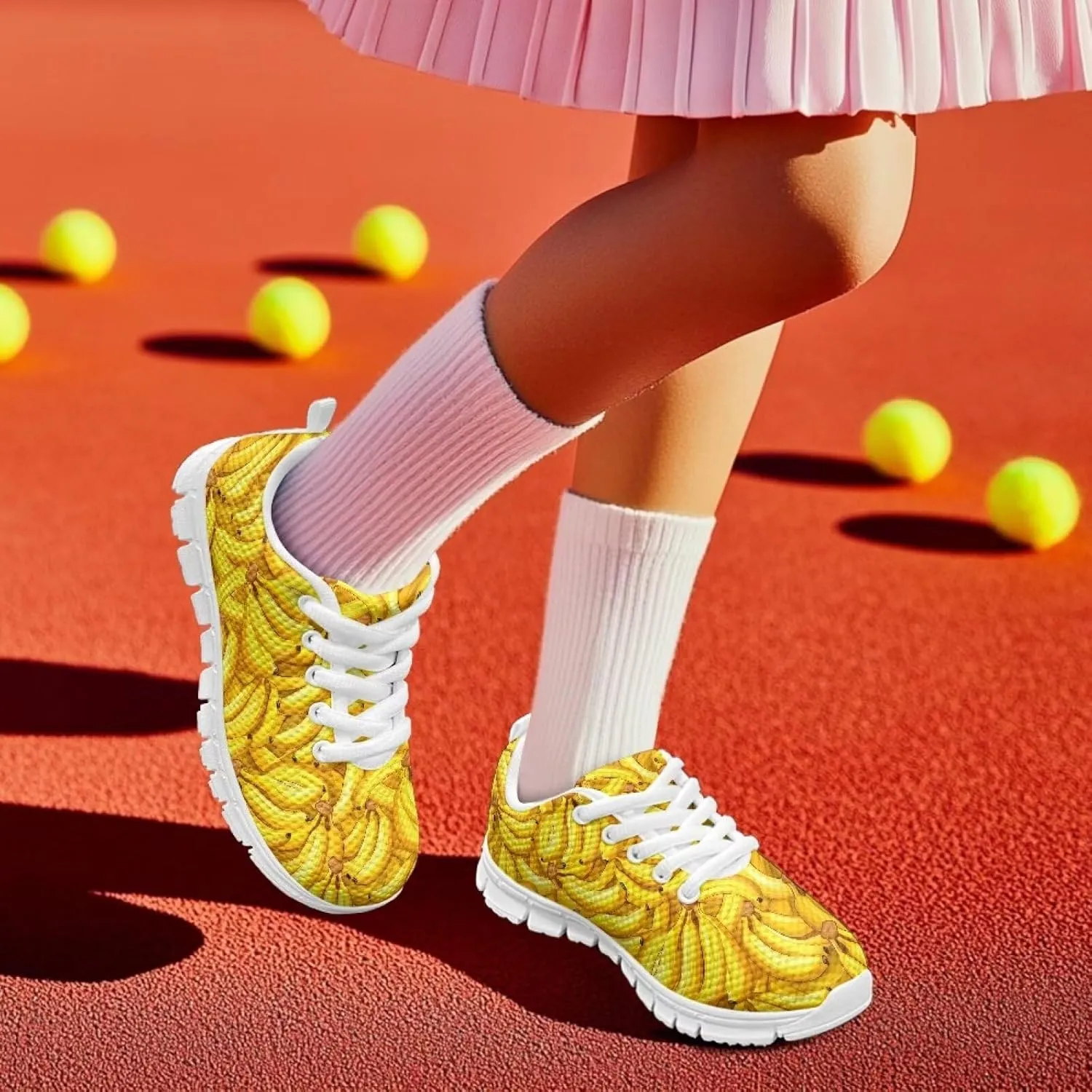 Doojoayie Little Girls Running Shoes Tennis Shoes for Kids School Casual Sneakers