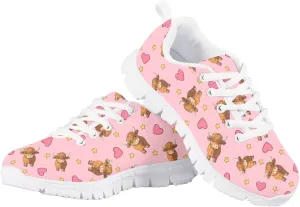 Doojoayie Little Girls Running Shoes Tennis Shoes for Kids School Casual Sneakers