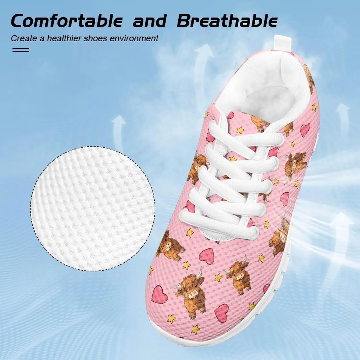 Doojoayie Little Girls Running Shoes Tennis Shoes for Kids School Casual Sneakers
