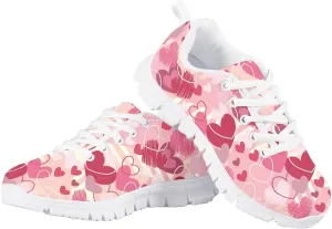Doojoayie Little Girls Running Shoes Tennis Shoes for Kids School Casual Sneakers