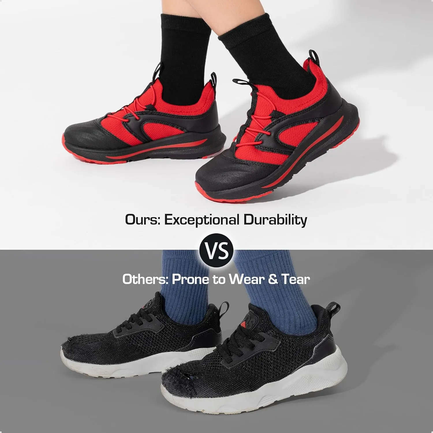 DREAM PAIRS Boys Girls Shoes Kids Tennis Athletic Running Walking Lightweight Slip on Sneakers Durastep Series for Little/Big Kid