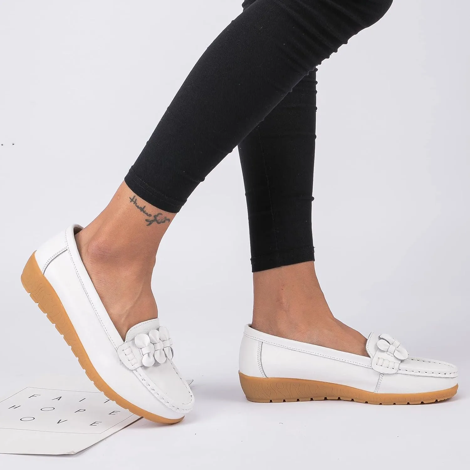 Dress Shoes for Women Business Casual Mens Loafers Loafers for Women CasualCover Heel Round Toe Christmas Tennis Shoes for Women Non Slip Work Shoes for Men