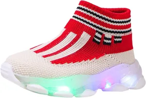 EnJoCho Baby Breathable Shoes Led Light Children Sport Luminous Shoes Girls Kids Baby Shoes Running Shoes
