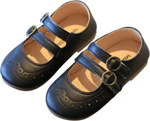 EnJoCho Casual Shoes for Baby Summer and Autumn Girls Boots Cute Flat Hollow Hollow Breathable Comfortable Casual (Black, 28)