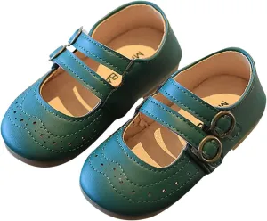 EnJoCho Casual Shoes for Baby Summer and Autumn Girls Boots Cute Flat Hollow Hollow Breathable Comfortable Casual (Green, 23)