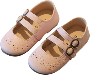 EnJoCho Casual Shoes for Baby Summer and Autumn Girls Boots Cute Flat Hollow Hollow Breathable Comfortable Casual (Pink, 28)