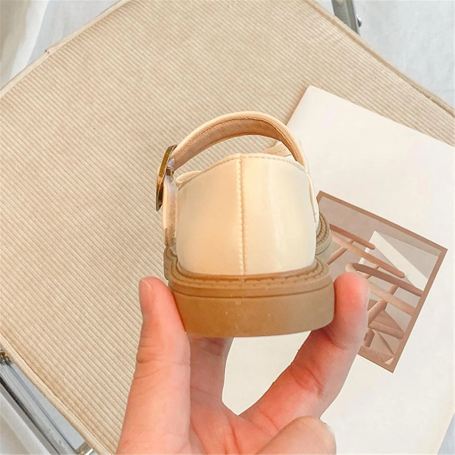 EnJoCho Girls Fashion Shoes Girls Leather Bow Design Soft Round Toe Princess Dress Flat Shoes(Toddler/Little Kid/Big Kids