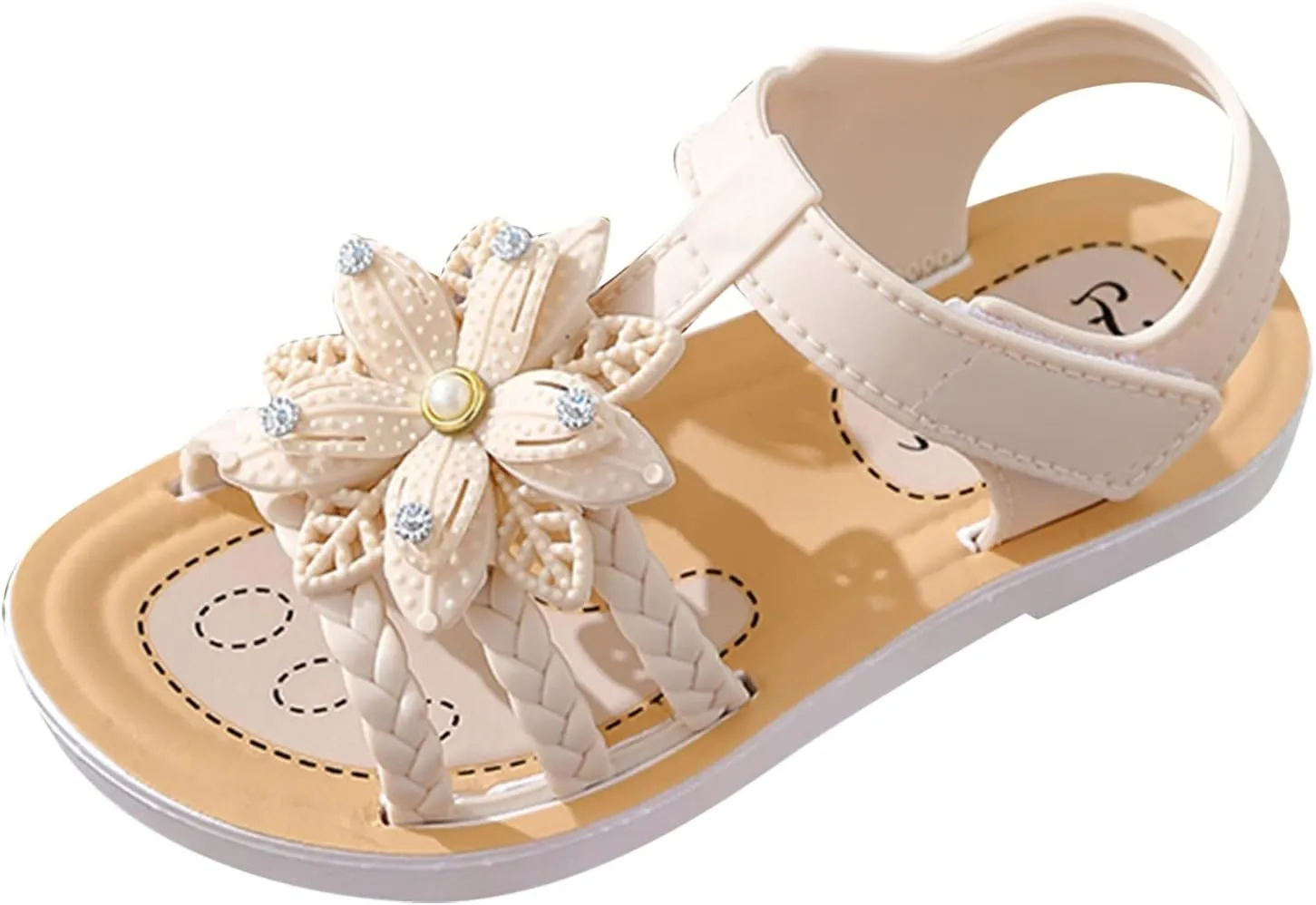 EnJoCho Toddler Fashion Foot Warmer Children Baby Sandals Soft Flat Shoes Fashion Comfortable Bow Soft Bottom Lightweight