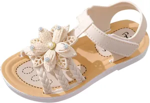 EnJoCho Toddler Fashion Foot Warmer Children Baby Sandals Soft Flat Shoes Fashion Comfortable Bow Soft Bottom Lightweight