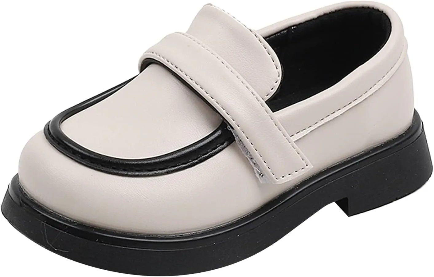 EnJoCho Toddler Wedding Shoes Toddler Boys Girls Dress Shoes PU Leather Wedding School Loafer Flats Boys Dress Shoes