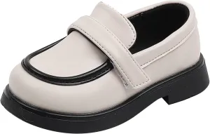 EnJoCho Toddler Wedding Shoes Toddler Boys Girls Dress Shoes PU Leather Wedding School Loafer Flats Boys Dress Shoes