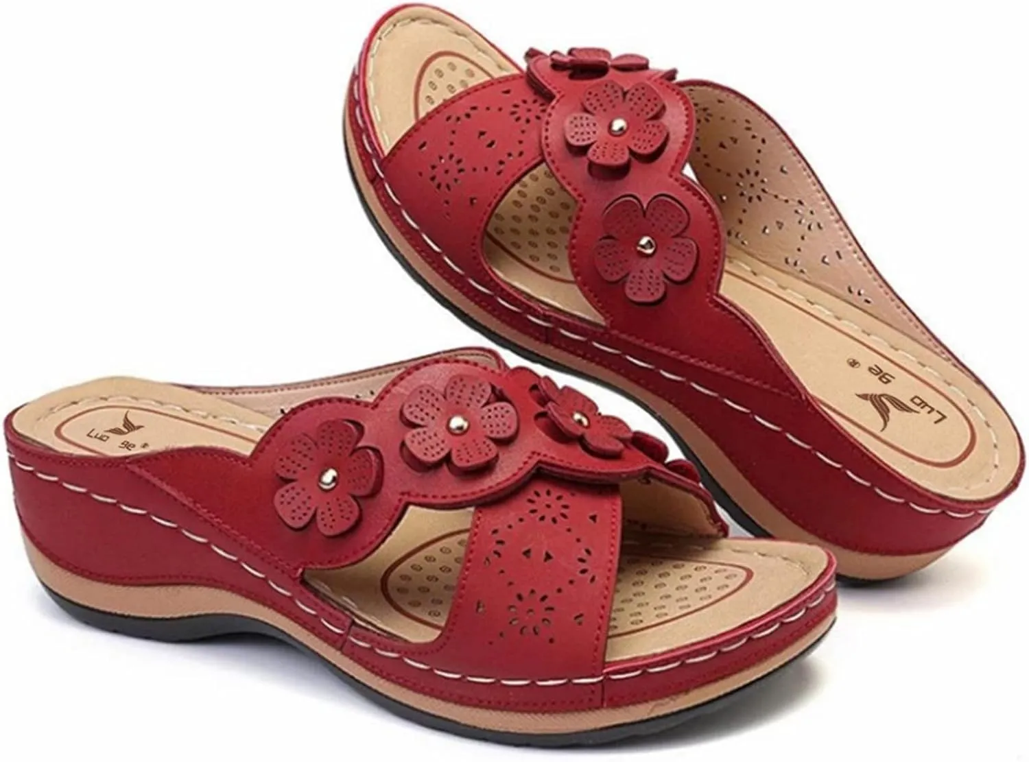 Fashion Slides Sandals for Women Open Toe Arch Support Slides Fashion Slippers Women's Pillow Slippers