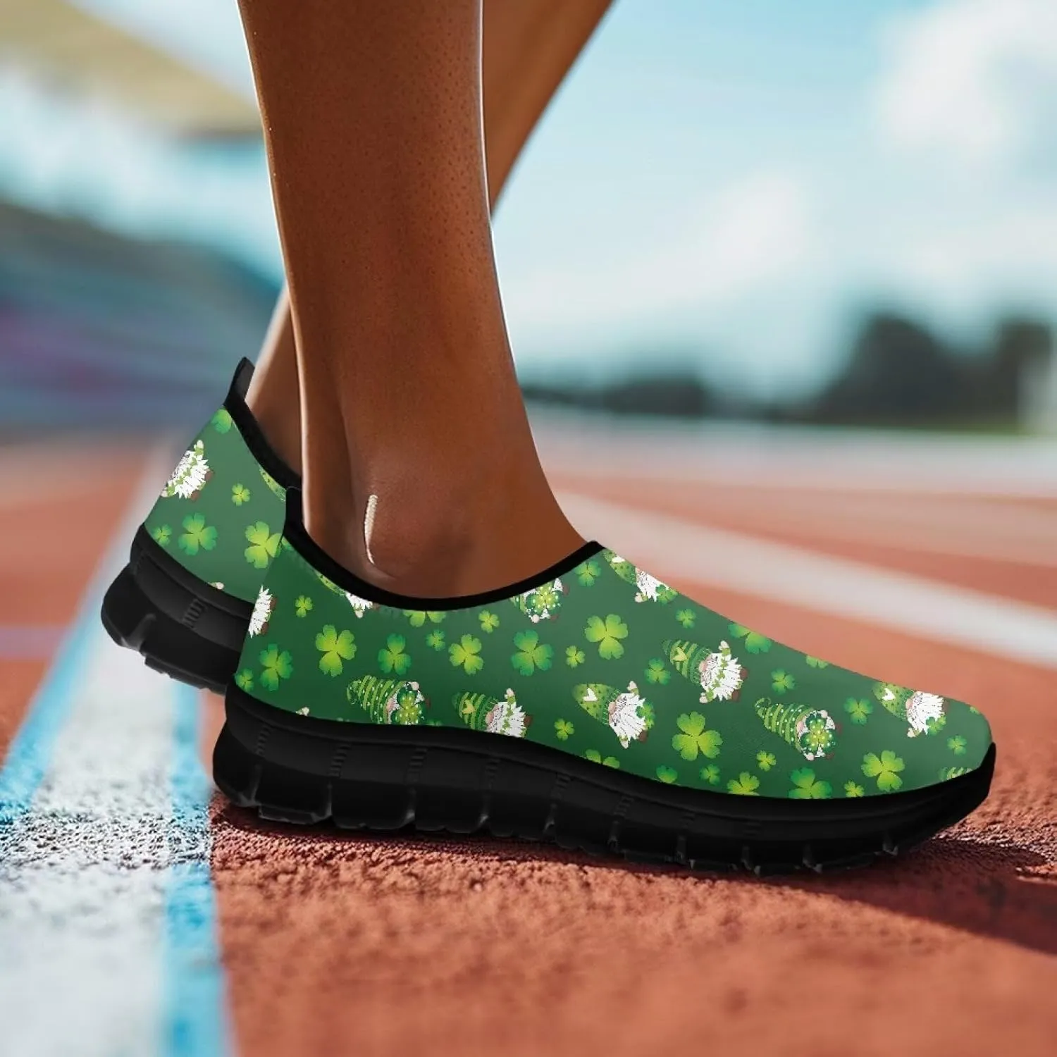 Fashion Sneakers for Women Lightweight Walking Casual Slip Ons Comfortable Art Painted Soft Athletic Travel Shoes for Ladies Festival Serise US Size 5.5-11.5