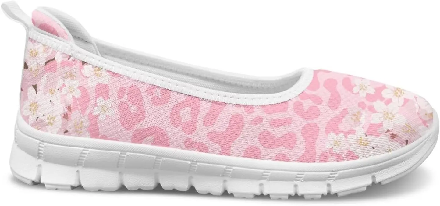 Fashion Sneakers for Women Printing Shoes Lightweight Walking Flying Mesh Casual Slip Ons Comfortable Art Painted Soft Cherry Blossoms ShoesUS Size 6-11