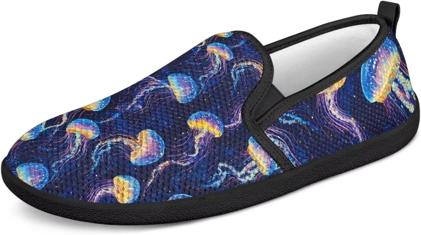 Fashion Sneakers for Women Shoes Lightweight Walking Casual Slip Ons Comfortable Art Painted Soft Athletic Travel Shoes for Ladies Sea Serise US Size 6-11