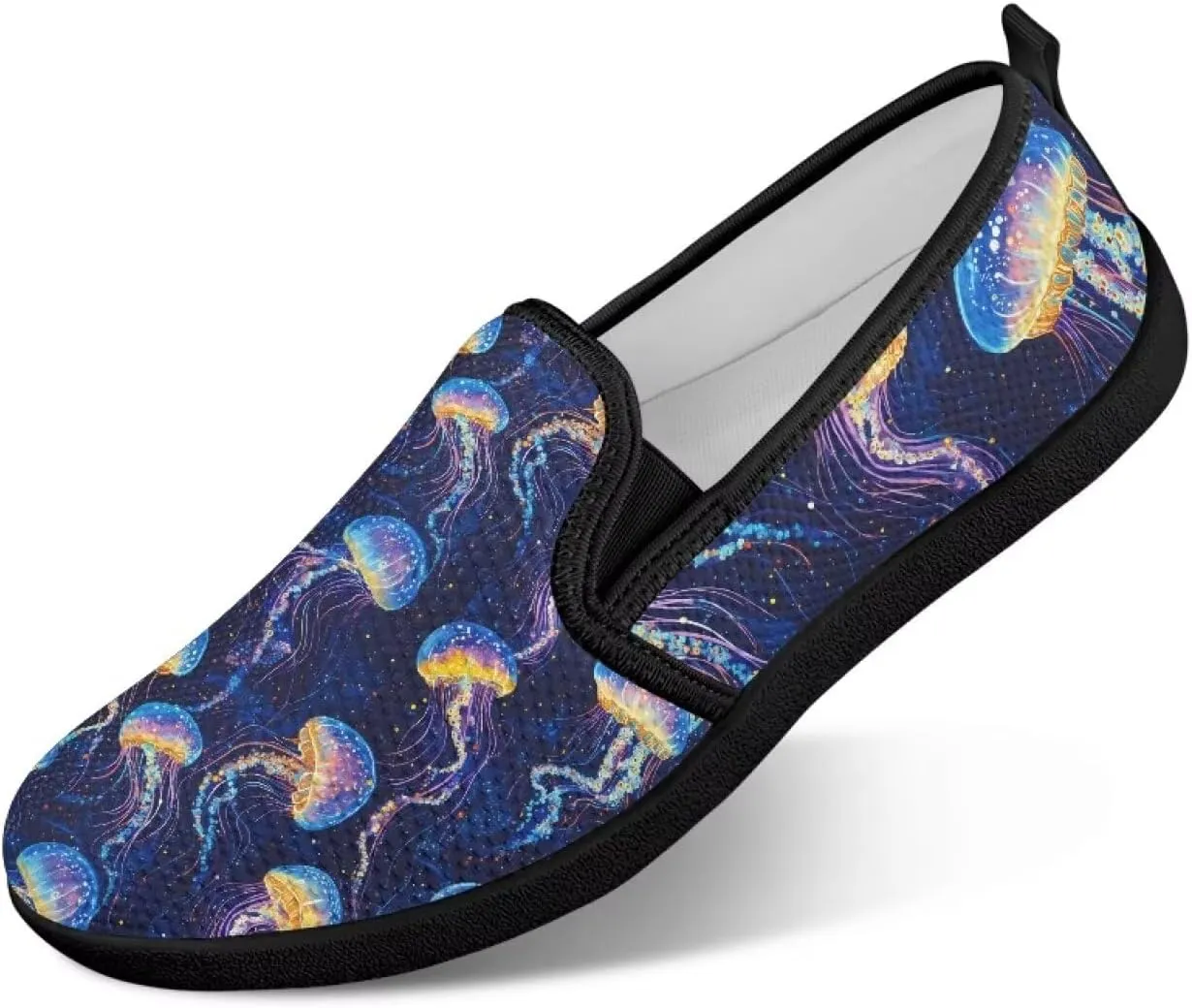 Fashion Sneakers for Women Shoes Lightweight Walking Casual Slip Ons Comfortable Art Painted Soft Athletic Travel Shoes for Ladies Sea Serise US Size 6-11
