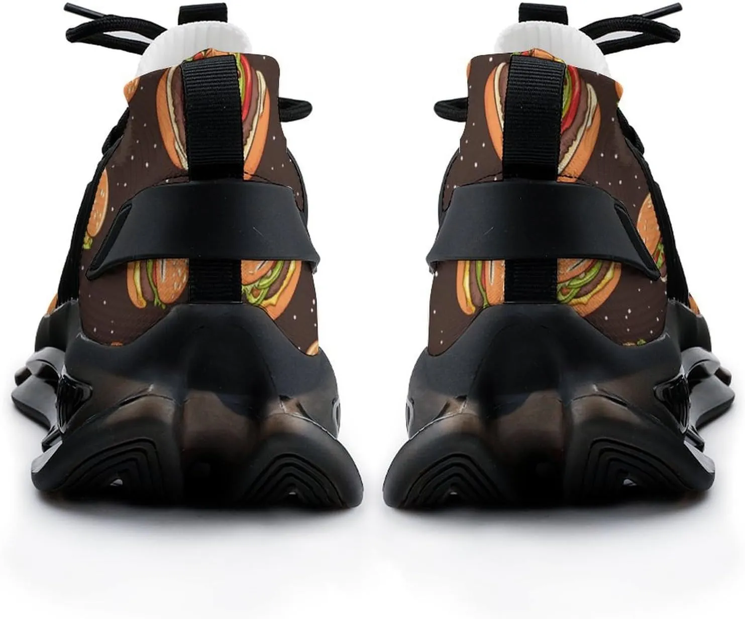 Fast Food Burgers Men's Running Shoes Lightweight Walking Shoe Breathable Sneaker