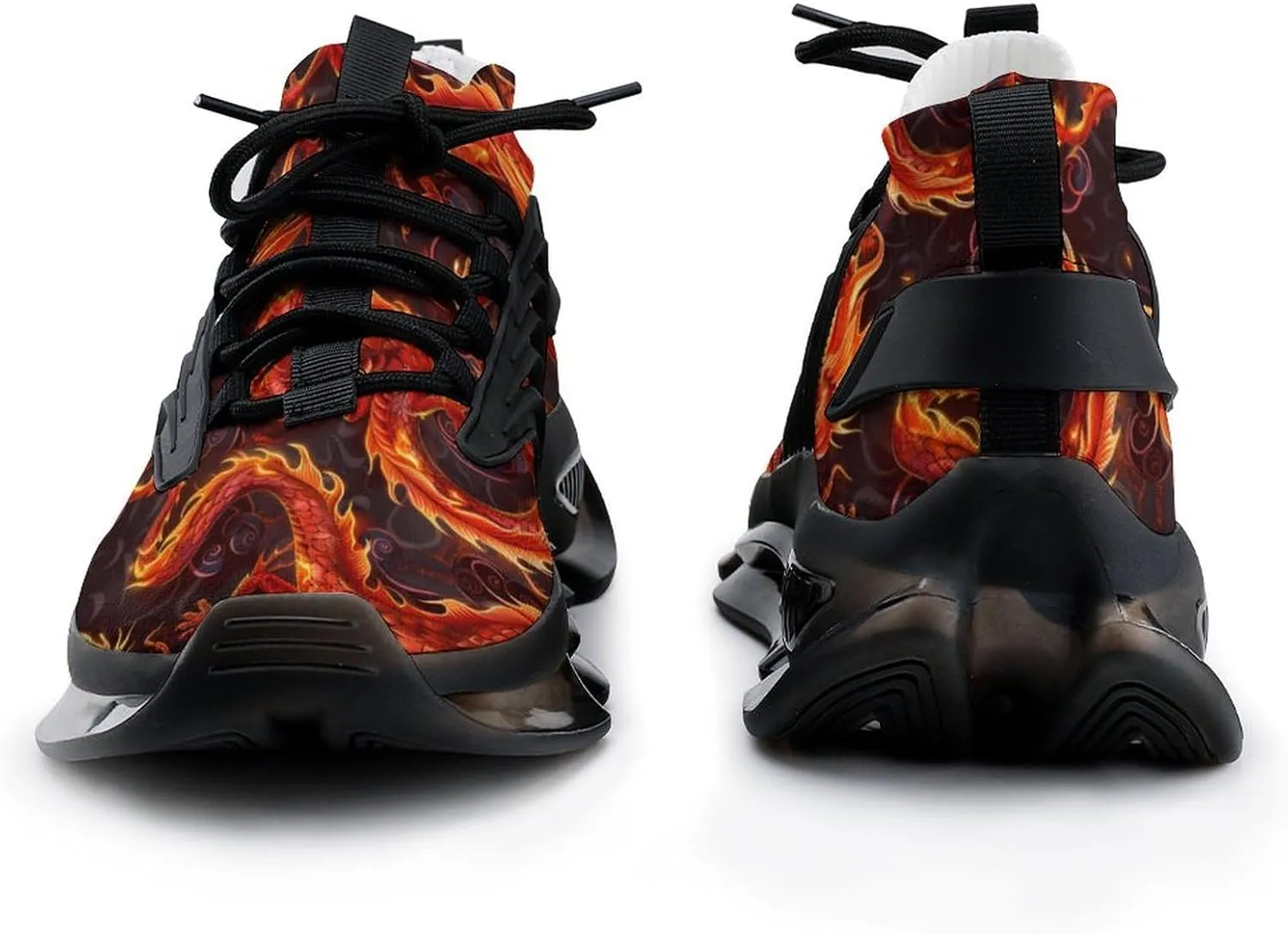 Fire Dragon Men's Running Shoes Lightweight Walking Shoe Breathable Sneaker