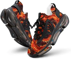 Fire Dragon Men's Running Shoes Lightweight Walking Shoe Breathable Sneaker