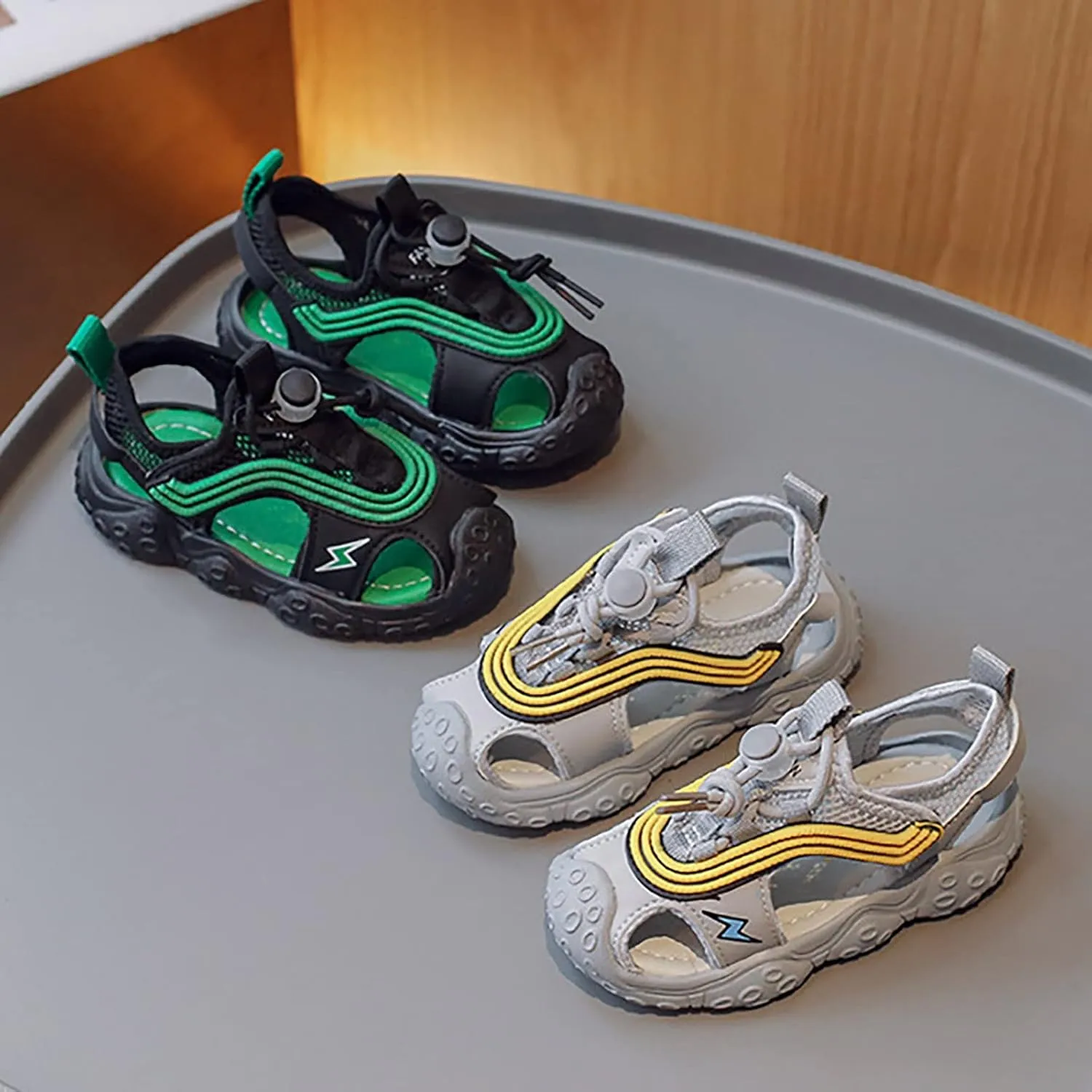 Flip Flop Boys Size 6 Infant Little Child Sandal Boy For Children Portable Breathable Mesh Surface Rubber Sole Fashion