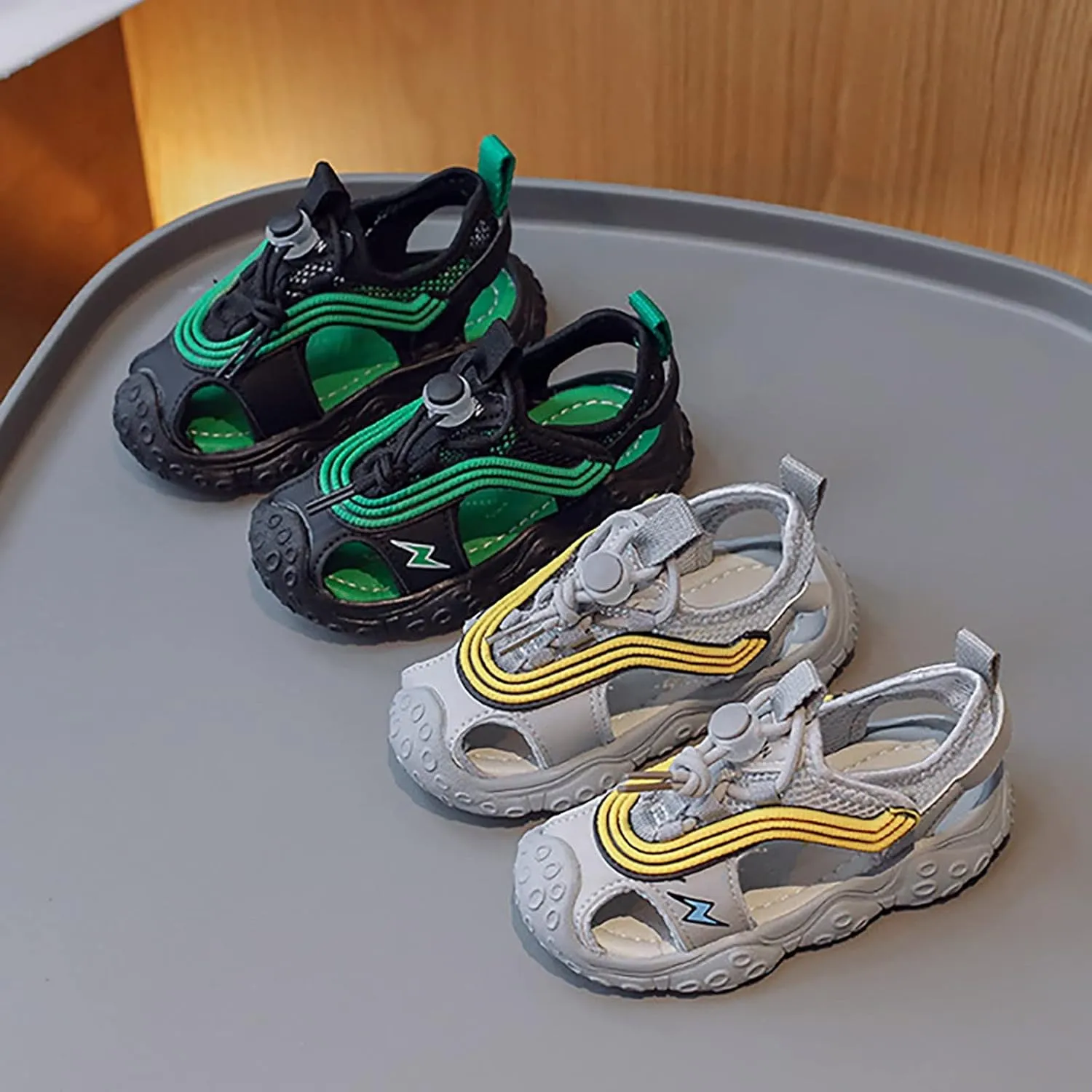 Flip Flop Boys Size 6 Infant Little Child Sandal Boy For Children Portable Breathable Mesh Surface Rubber Sole Fashion