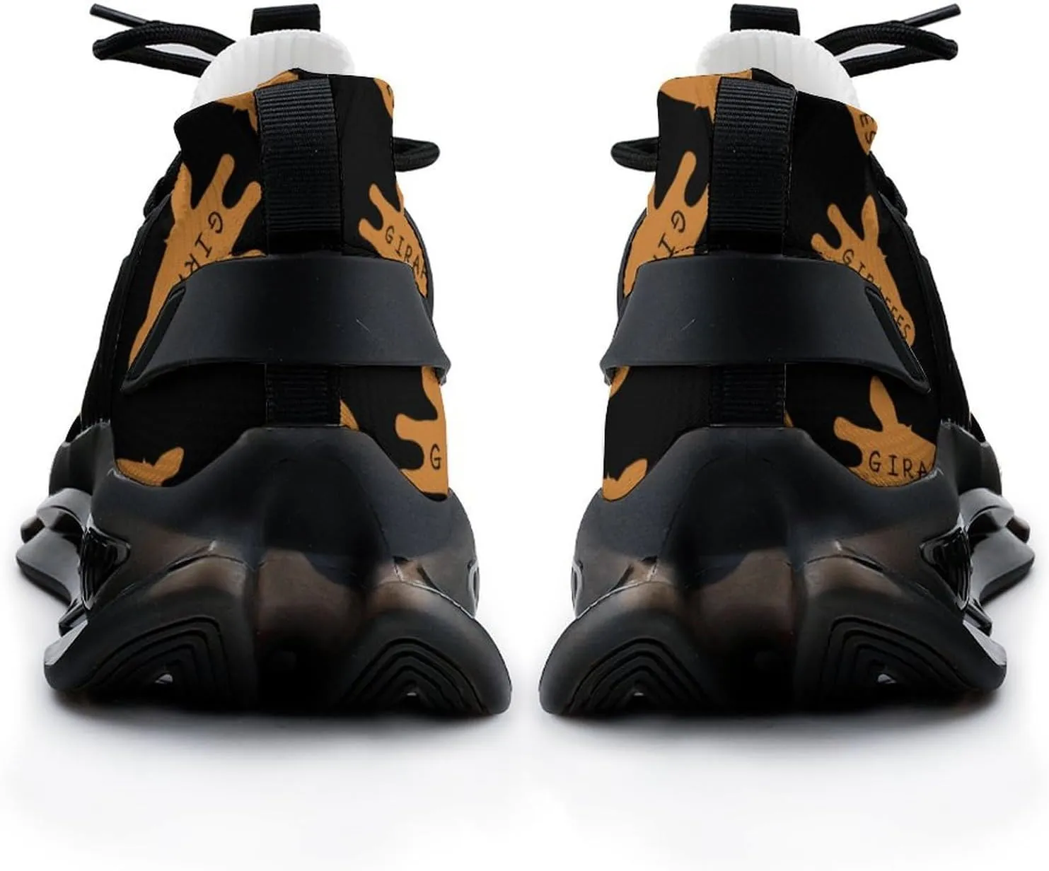 Funny Giraffe Head Men's Running Shoes Lightweight Walking Shoe Breathable Sneaker