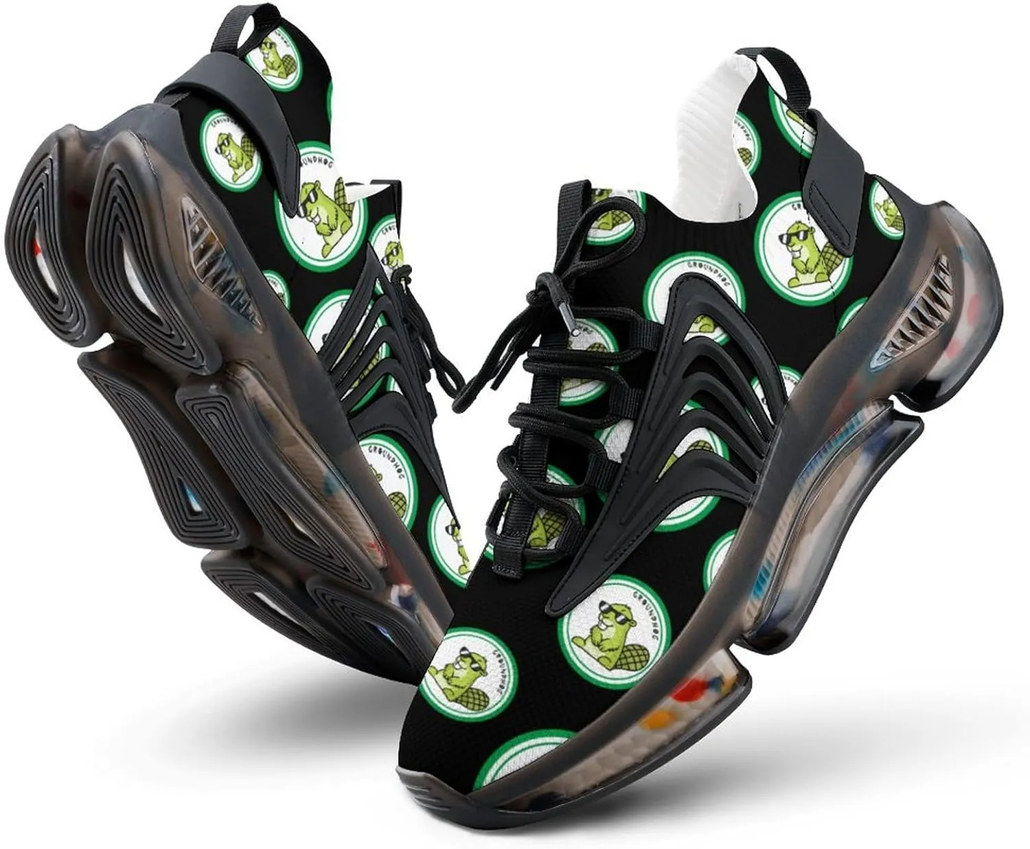 Funny Groundhog Men's Running Shoes Lightweight Walking Shoe Breathable Sneaker