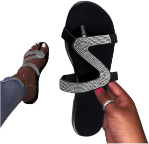 Gibobby Sandals for Women Dressy Summer Women's Sandals Strappy Open Toe Casual Roman Shoes Flat Slippers Braided Sandals