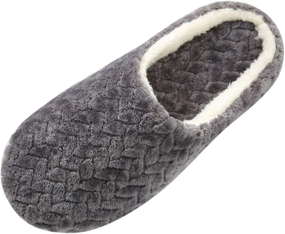 Gibobby Slippers for Women Fuzzy Fluffy Christmas Slippers Warm Cozy House Slippers Slip-on Indoor Outdoor Slippers