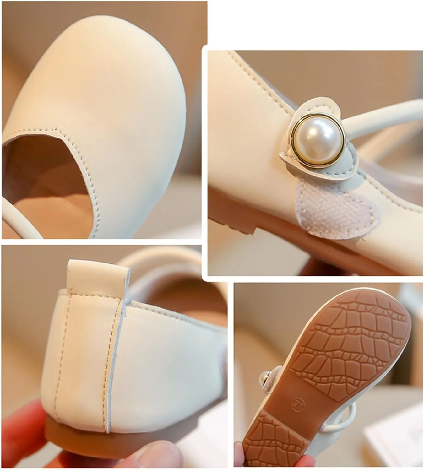 Girl Mary Jane Shoes Square Toe Ballet Flat for Girls Toddler Wedding Shoes Flower Slip On Flat for Party School
