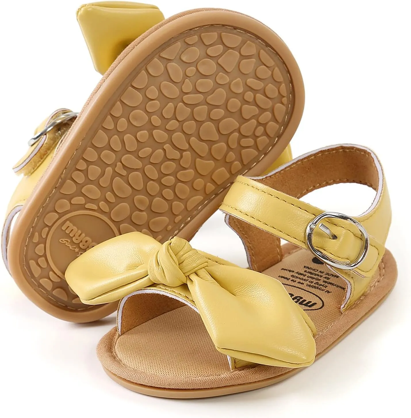 Girl Sandals Size 13 Bowknot Prewalker Walkers 0-18M First Kids Sandals Barefoot Non-Slip Bots Flip Flops