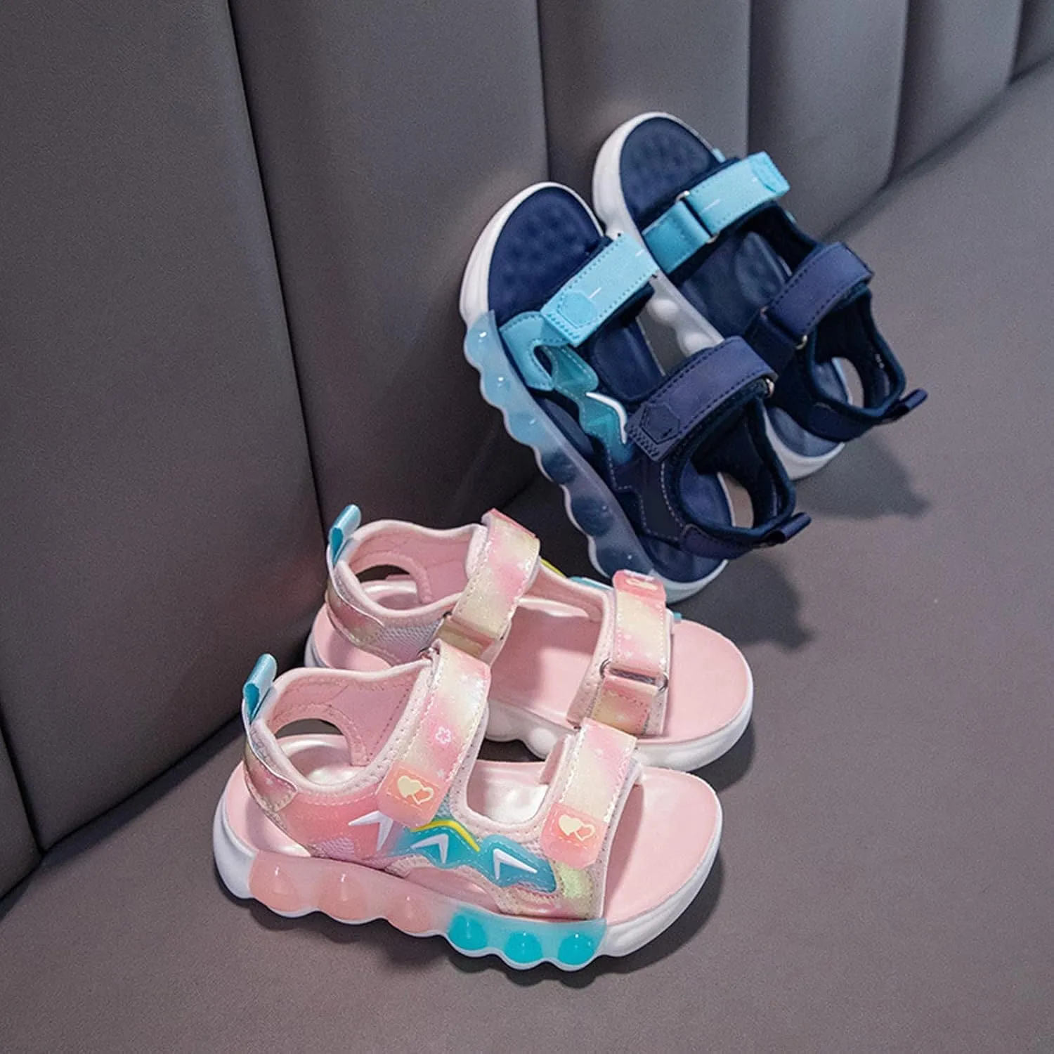 Girl Toddler Flip Flops Boys' And Girls' Summer Outdoor Beach Sports Closed Toe Sandals Soft Sole Non Deep Well Slides