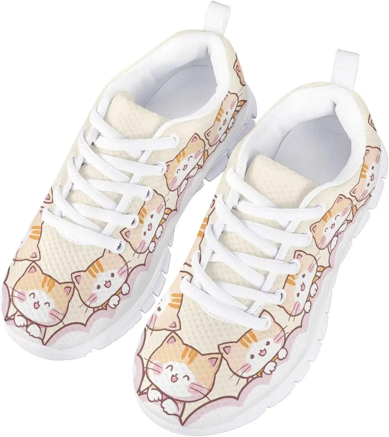 Girls Casual Sneakers Breathable Active Kids Tennis Shoes for Outdoor