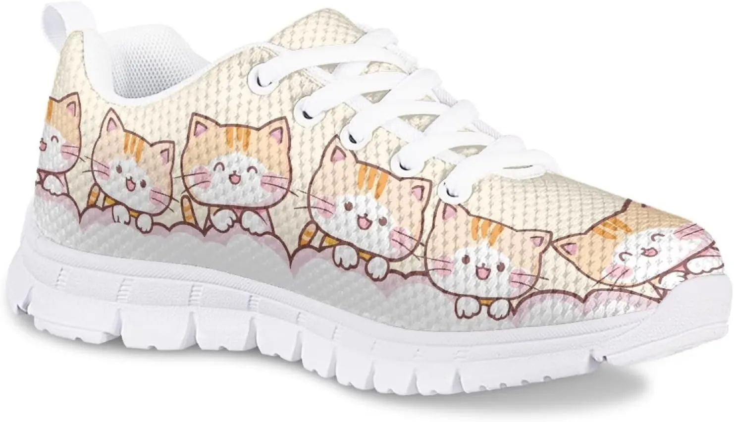 Girls Casual Sneakers Breathable Active Kids Tennis Shoes for Outdoor