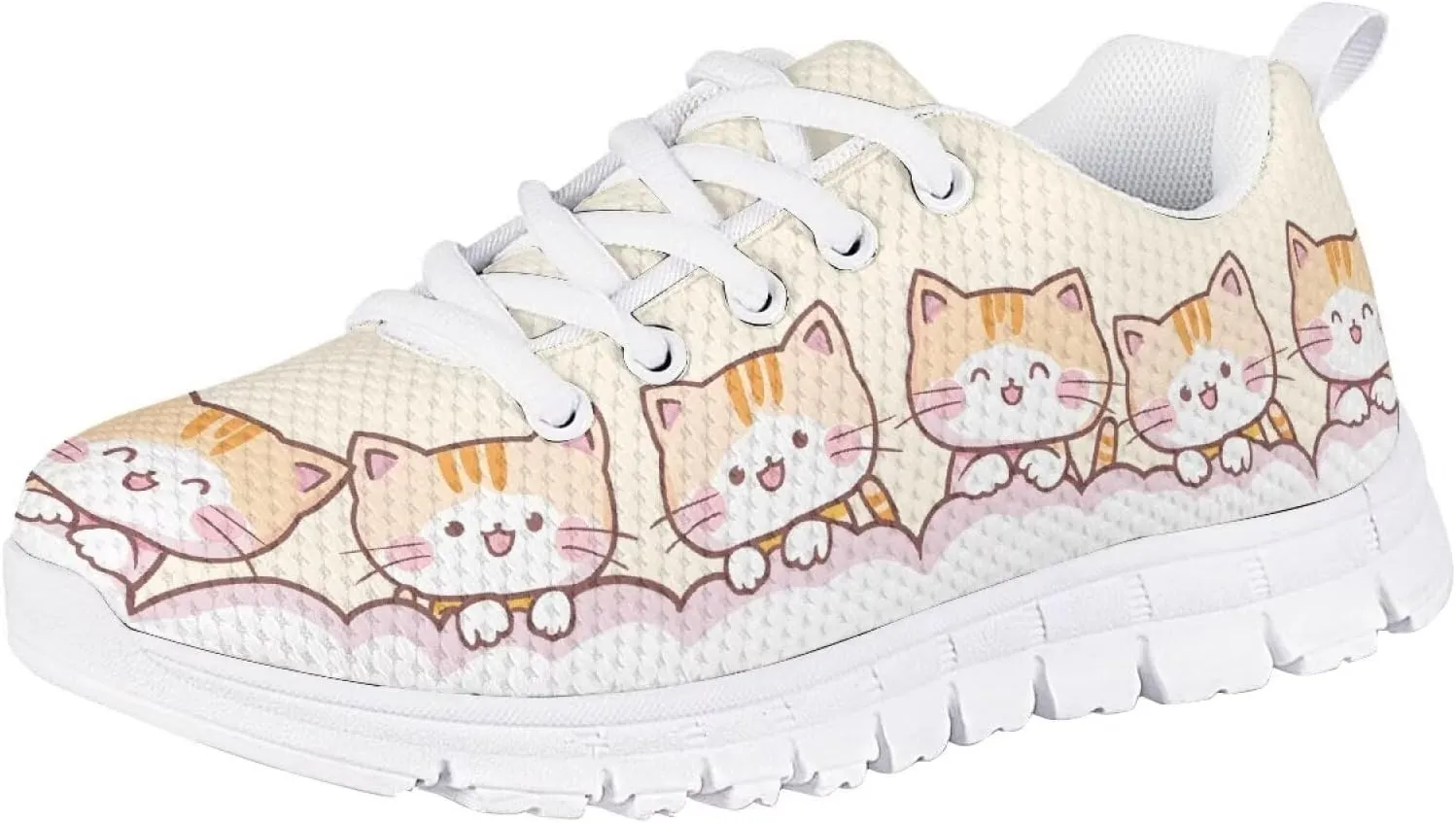 Girls Casual Sneakers Breathable Active Kids Tennis Shoes for Outdoor