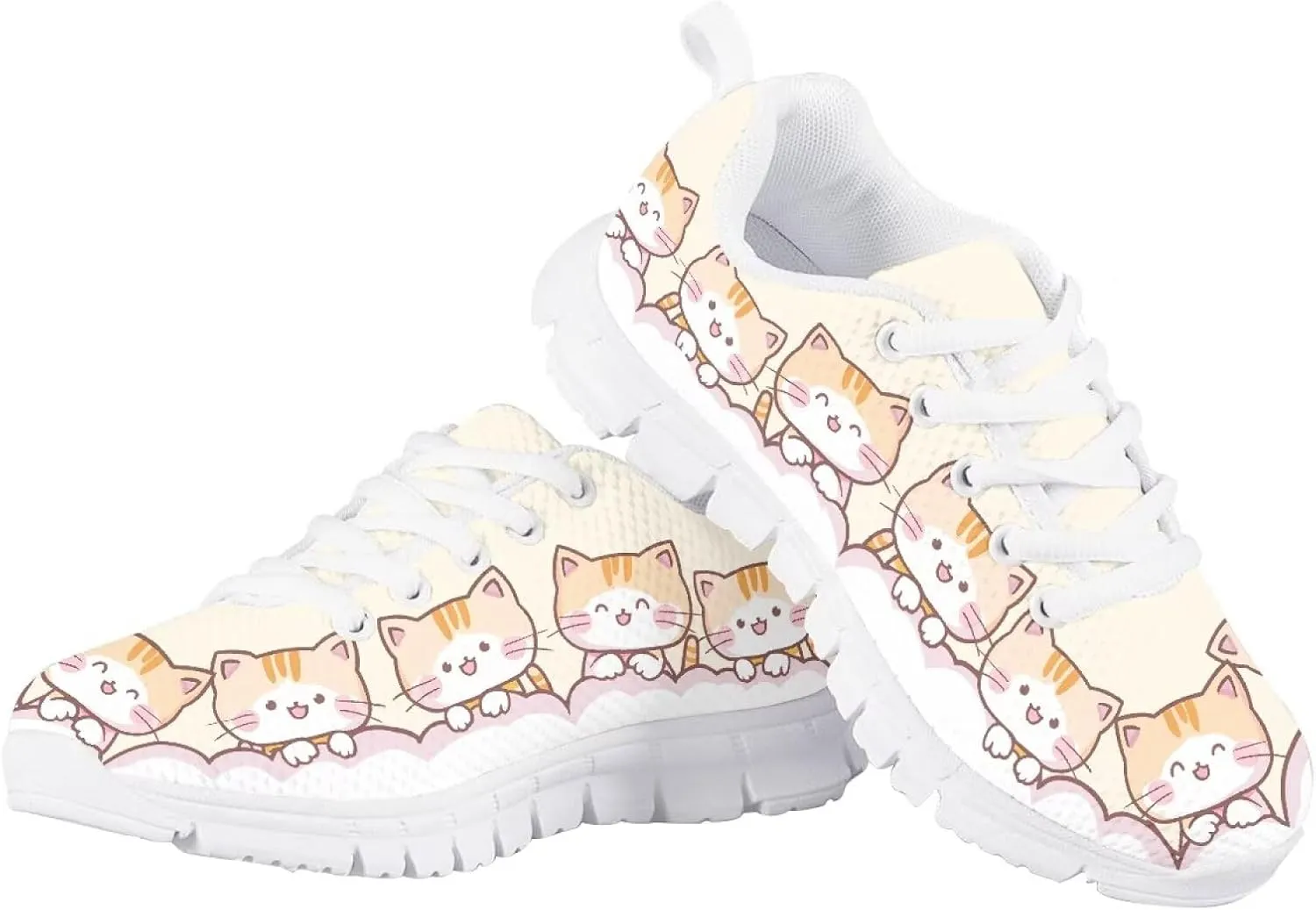 Girls Casual Sneakers Breathable Active Kids Tennis Shoes for Outdoor